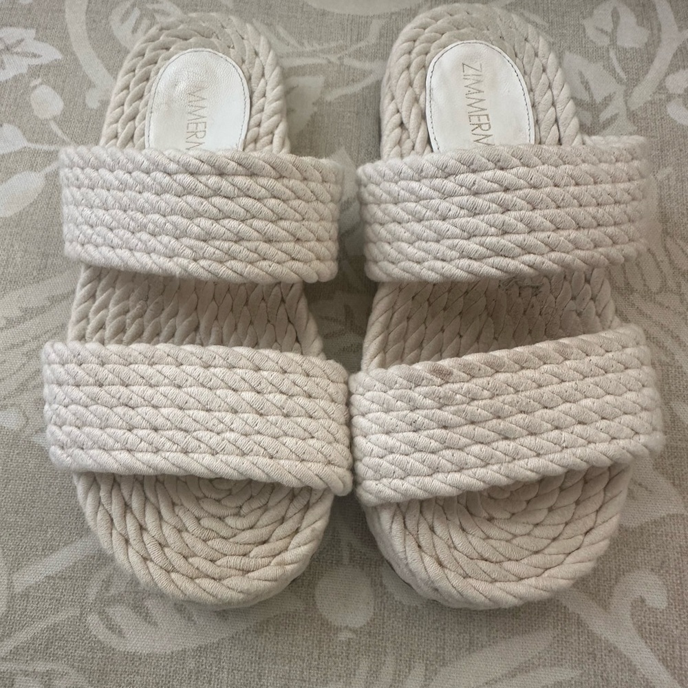 Zimmermann Braided Slide Sandals 36